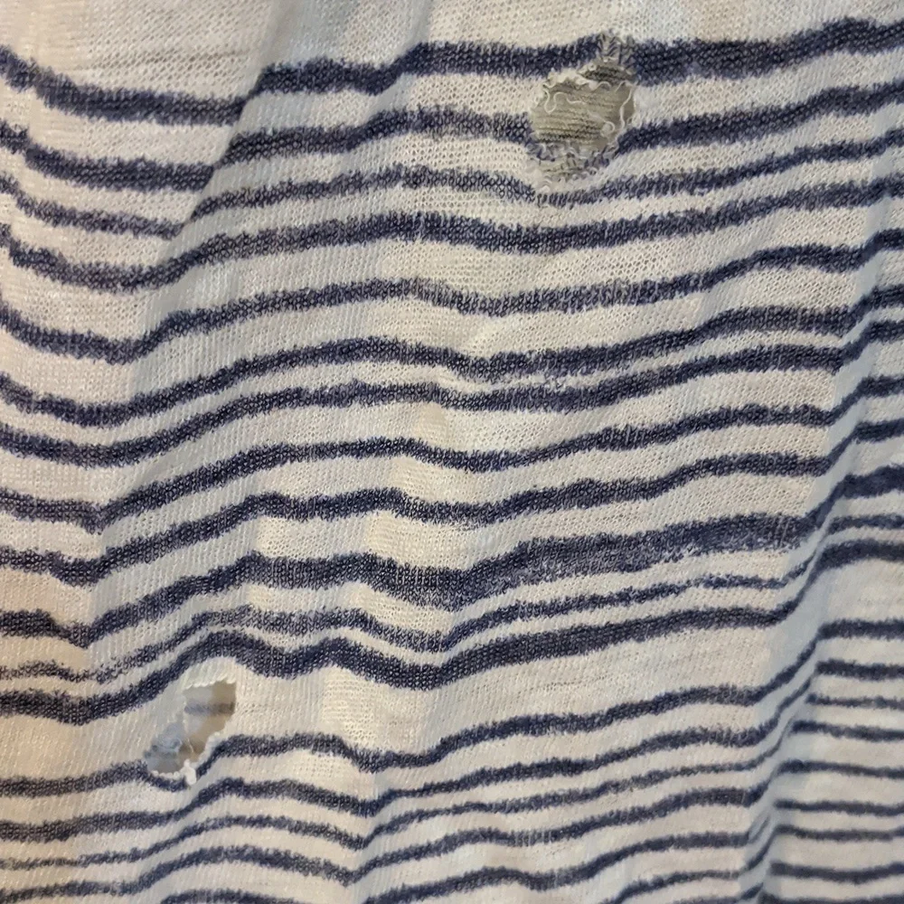 Majestic Filatures 100% linen striped tee - Picture 3 of 4